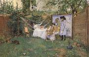 William Merrit Chase Fruhstuck im Freien oil painting reproduction